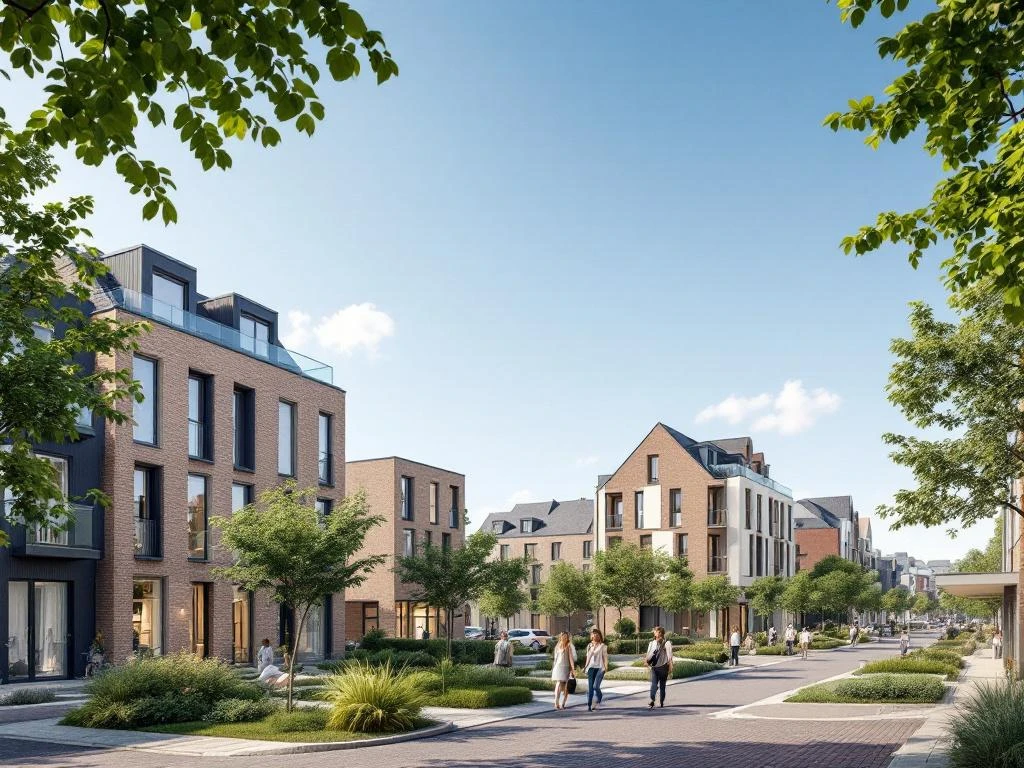 Moderne woningbouw Amsterdam Noord met eigentijdse architectuur naast traditionele grachtenpanden en groene straten