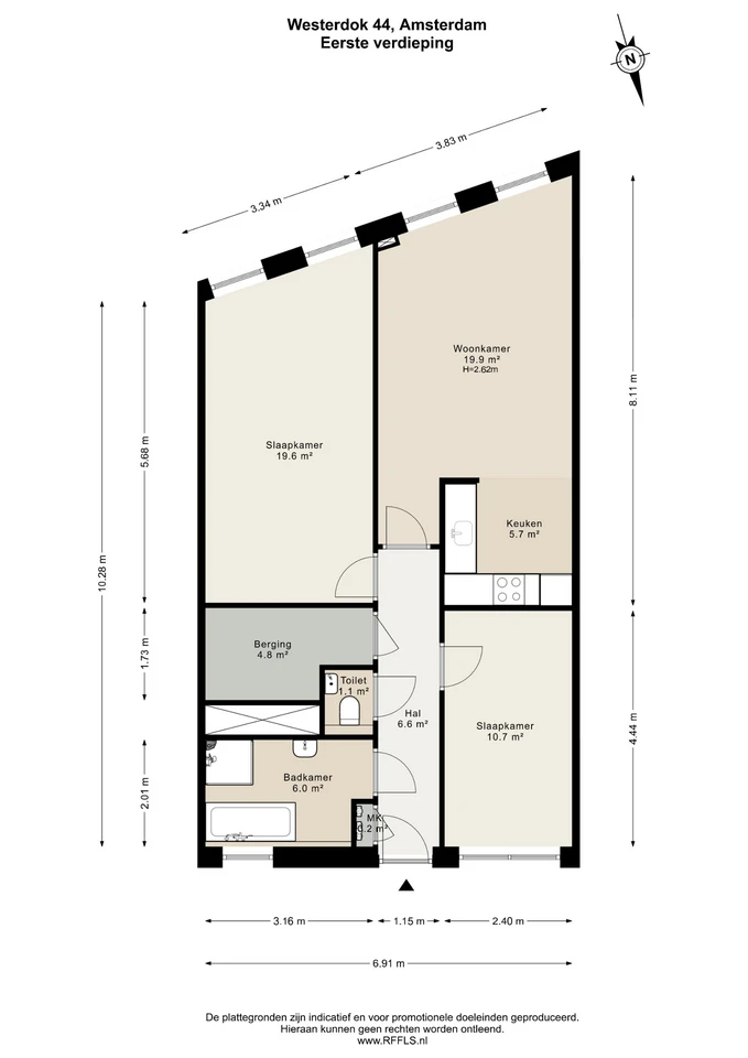Appartement te koop: Westerdok 44, Amsterdam